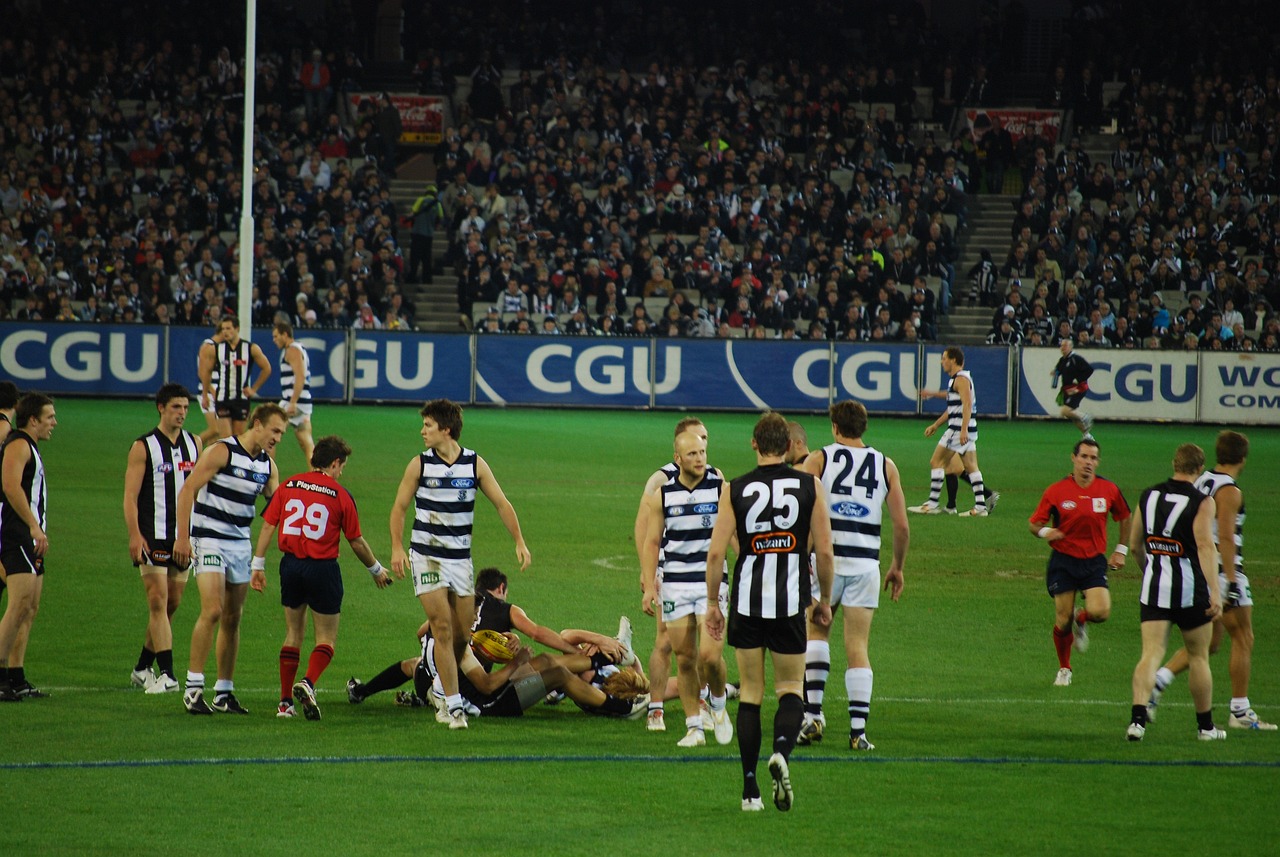 Group of AFL players